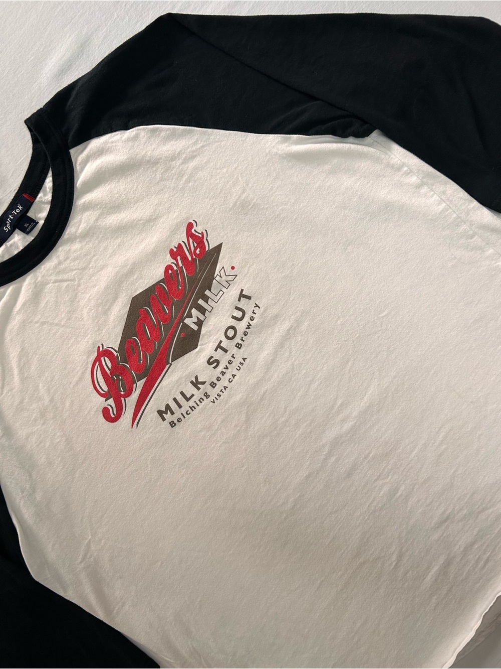 Craft Brewery Raglan Tee Bundle XL Fisher Beer Belching Beaver 3/4 Sleeve - Picture 7 of 14